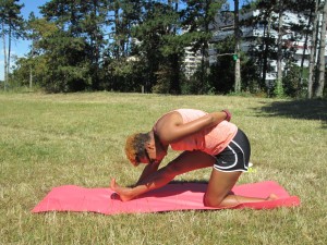 étirements running - yoga - demi-siinge