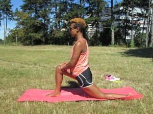 étirement pour coureur - yoga - fente basse